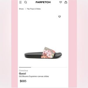 SALE ❤️✈️ Gucci Blooms Supreme Slides 🌸 women’s Gucci slides size 10